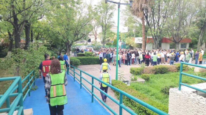 Fortalece IMSS Aguascalientes cultura de protección civil con simulacro de evacuación