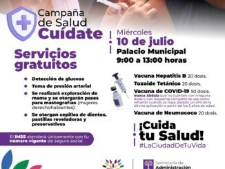 Continúa la campaña de salud “Cuídate” en el MuniAgs