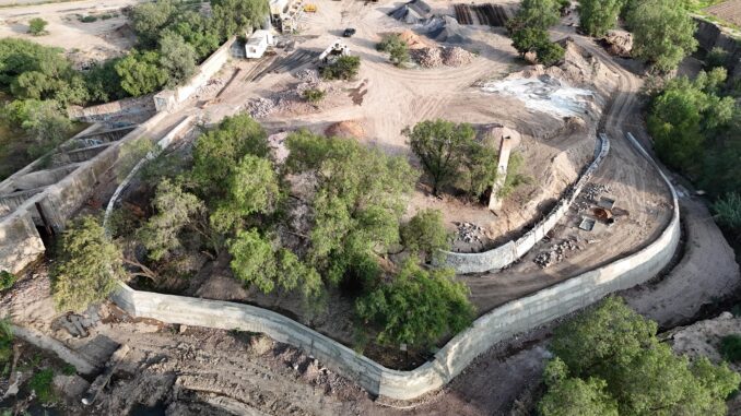 Avanzan los trabajos de rehabilitación en el Río San Pedro en Jesús María