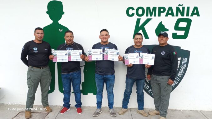 Binomios Canofilos del Grupo K9 fueron certificados en el Primer Congreso Internacional de Perros multipropósito en Xalapa, Veracruz