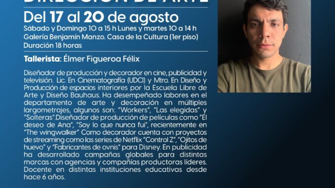 Invita ICA a participar en el Taller Intensivo de Direcciòn de Arte