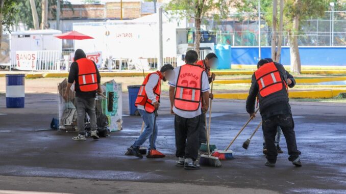 Infractores en la Feria de los Chicahuales 2024 realizaron trabajo comunitario