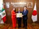 Gobernadora Tere Jiménez y Katsumi Itagaki reconocen a Armando Ávila Moreno por su contribución al fortalecimiento de la industria automotriz de Aguascalientes