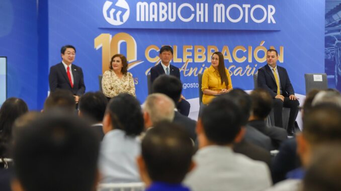 Encabeza Gobernadora Tere Jiménez la celebración del Décimo Aniversario de la empresa japonesa Mabuchi Motor