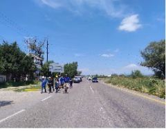 Policía Estatal cuida a peregrinos del Camino de la Asunción