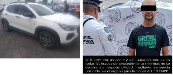 Detienen a una persona por conducir un vehículo con reporte de robo