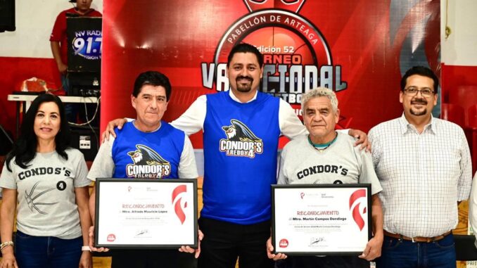 Inaugura Alcalde de Pabellón de Arteaga edición 52 del Torneo Vacacional de Básquetbol "Freddy Mauricio"