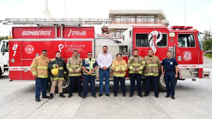 Reconoce Ayuntamiento de Pabellón de Arteaga labor del Heroico Cuerpo de Bomberos Municipal