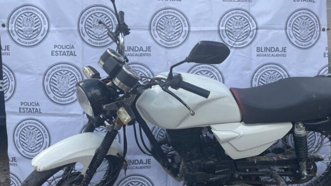 Una motocicleta con alteraciones en su número de serie fue asegurada