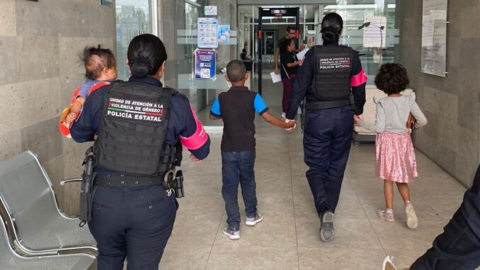 Rescatan Elementos de la Policía Rosa de la SSPE a tres menores