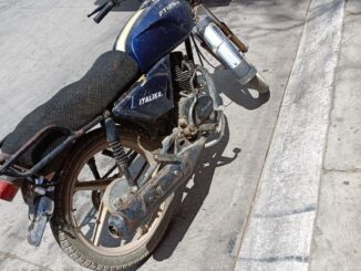 Aseguran motocicleta con alteraciones