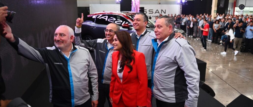 Encabeza Gobernadora Tere Jiménez arranque de producción del Nissan Kicks 2025 en Aguascalientes