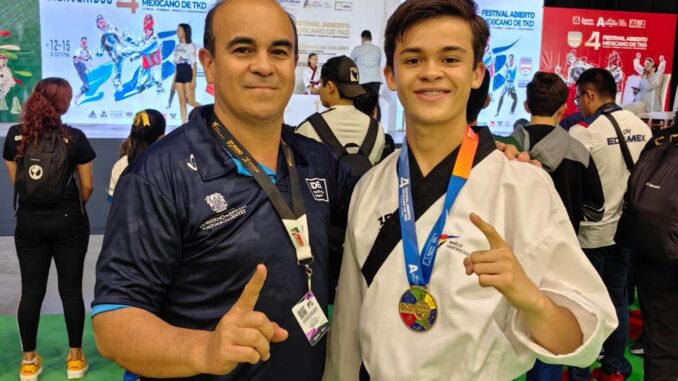 Obed Martínez de Aguascalientes, se lleva Medalla de Oro en Torneo Nacional de Taekwondo