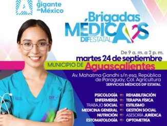 DIF Estatal anuncia Brigada Médica gratuita en Aguascalientes este 24 de septiembre