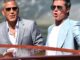 Brad Pitt y George Clooney revolucionan la noche en Venecia