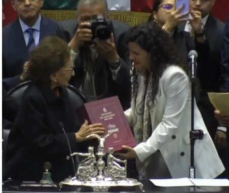 Entrega Luisa Alcalde al Congreso el Sexto Informe de Gobierno de AMLO