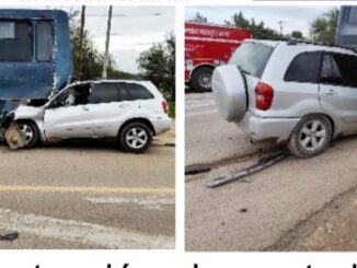 Rescatan elementos de Bomberos del Estado a dos personas atrapadas tras un accidente vial