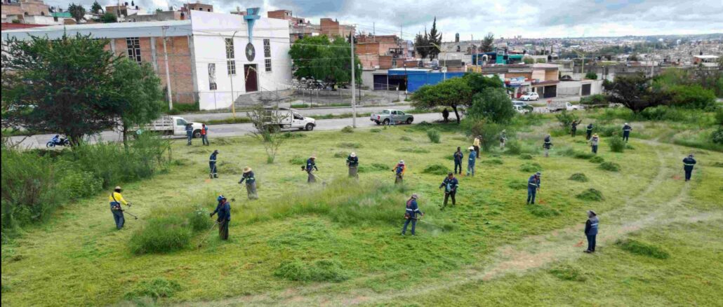 Realiza Municipio de Aguascalientes mega operativo de limpieza al oriente de la Ciudad