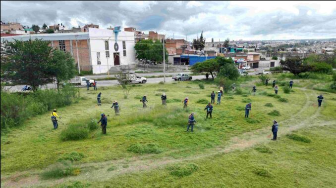 Realiza Municipio de Aguascalientes mega operativo de limpieza al oriente de la Ciudad