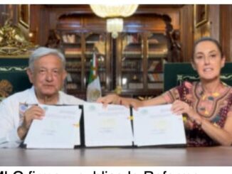 AMLO firma y publica la Reforma Judicial, pese a orden de juez