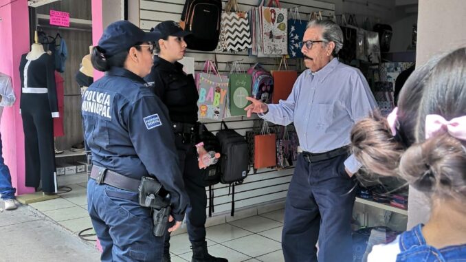 Realizan recorridos preventivos en comercios de Rincón de Romos