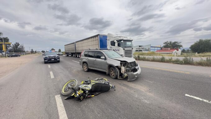 Policía Turística atiende accidente de tránsito en Pabellón de Arteaga