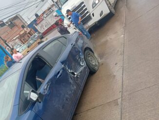 Policías Viales de Aguascalientes atendieron el reporte de un choque registrado en Ojocaliente III