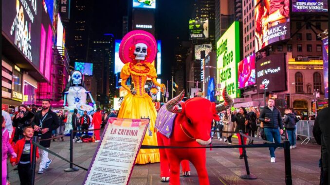 La Catrina de Aguascalientes cautiva Nueva York