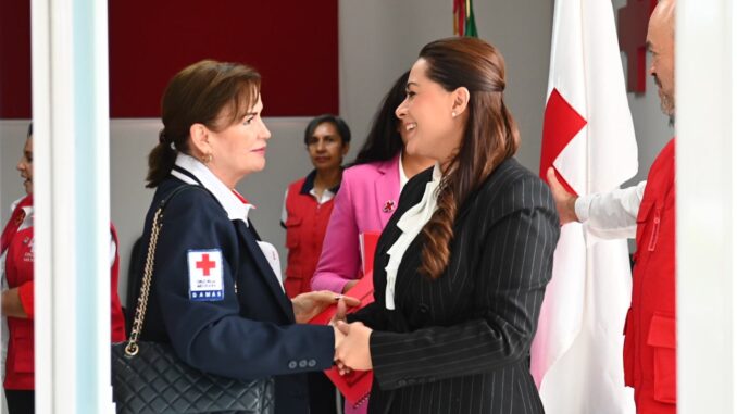 Reconoce la Cruz Roja Mexicana el respaldo que le ha dado Tere Jiménez a la institución