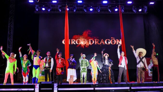 Se presenta "Circo Dragòn" en el escenario principal del Festival Cultural de la Ciudad de Aguascalientes