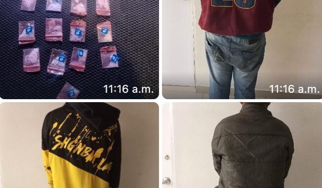 Policías Municipales de Aguascalientes detienen a tres presuntos distribuidores de sustancias ilícitas en la Colonia Vicente Guerrero