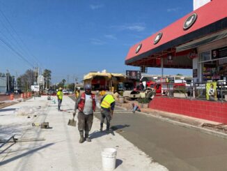 Avanzan los trabajos de rehabilitación vial en la Av. del Mercado de Abastos