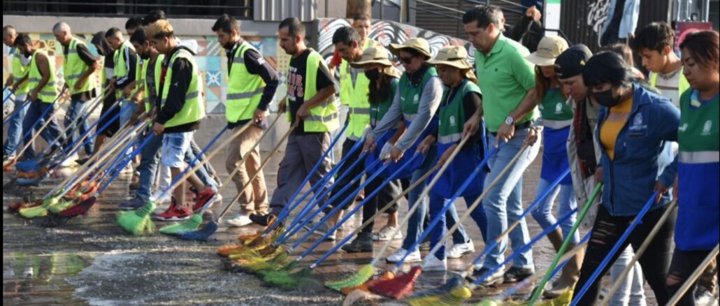 Impulsa Leo Montañez servicio comunitario a favor de la limpieza de espacios públicos, orden y seguridad