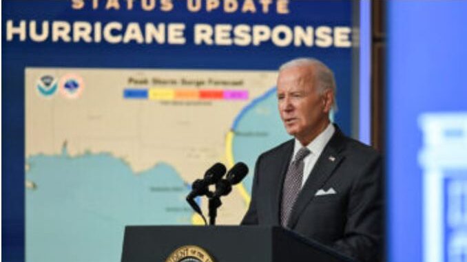 Biden viajará a Florida para examinar daños del huracán Milton