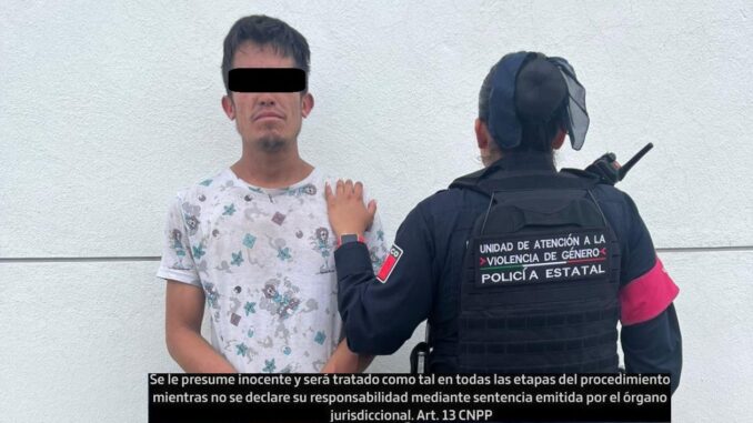 Por golpear a su expareja, fue detenido un sujeto.