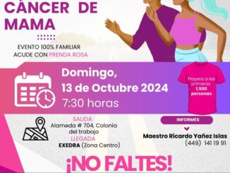 Invita IMSS Aguascalientes a caminata de concientización sobre el cáncer de mama