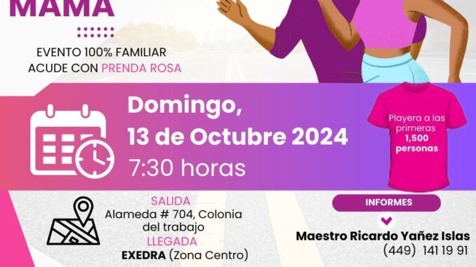 Invita IMSS Aguascalientes a caminata de concientización sobre el cáncer de mama