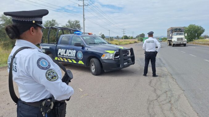 Vigilancia permanente de la Policía de Carreteras en la carretera Federal 45