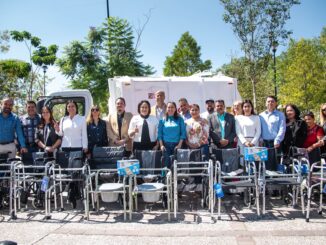 Entrega Arámbula López el primer camión híbrido para la recolección de basura en Jesús María