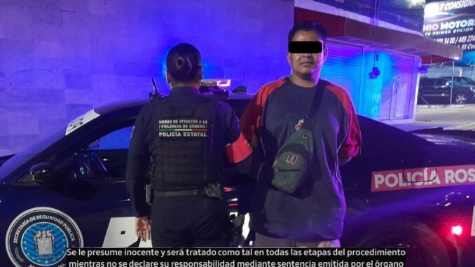 Detienen a un sujeto acusado de golpear a su pareja