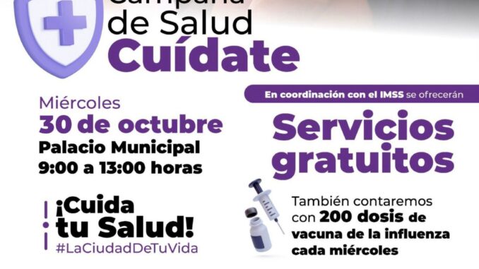 Campaña de salud “Cuídate” en el Miércoles Ciudadano