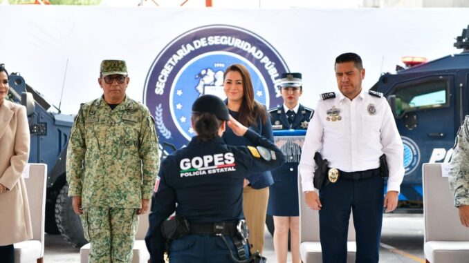 Con más equipamiento y nuevas tecnologías, Gobernadora Tere Jiménez fortalece el Blindaje Aguascalientes