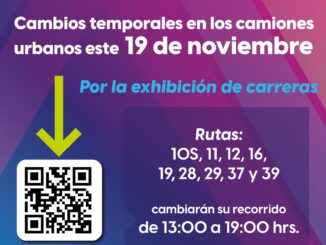 Cambios en Rutas de urbanos este martes 19 de noviembre