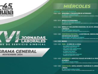 ACIUAA inaugura sus XVI Jornadas Laborales “45 Años de Servicio Sindical”