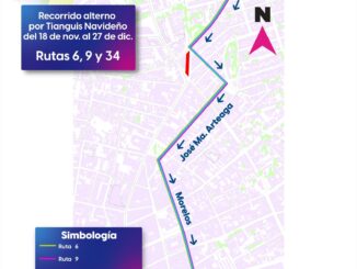 Desde este 18 de noviembre habrá cambios en ocho Rutas por el Tianguis Navideño