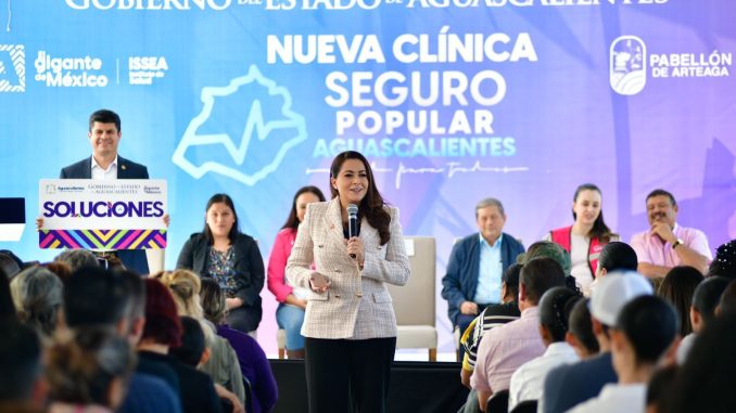 Inaugura Gobernadora Tere Jiménez Clínica del Seguro Popular en Pabellón de Arteaga
