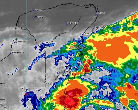 "Sara" dejará lluvias intensas y fuertes vientos en el sureste de México