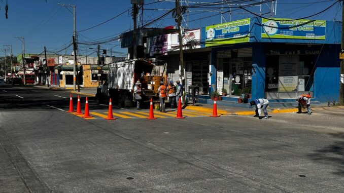 Trabaja SOPMA últimos detalles de la rehabilitación en Av. Mariano Hidalgo