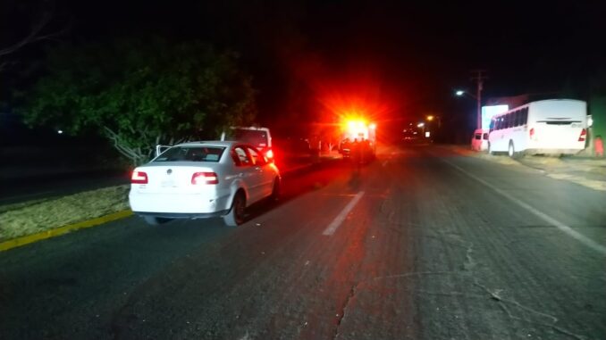 Atienden accidente de tránsito en Calvillo