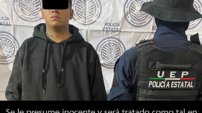 Policía Estatal detiene a una persona en posesión de un armas blancas